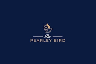 pearly bird restaurant logo design