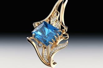 create jewelry design, jewelry rendering and animation