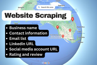 do targeted lead generation and web scraping on google maps