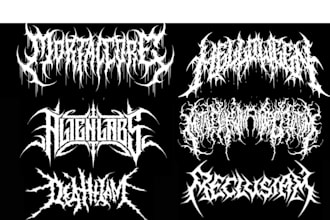 draw any awesome metal band logo
