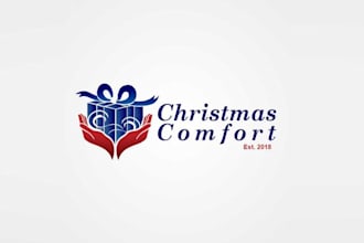 design christmas gift charity logo