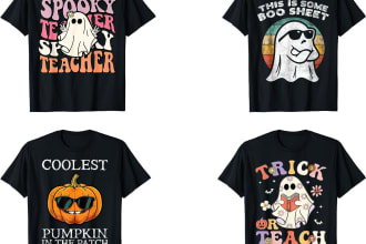 craft spooky halloween t shirt designs for your business