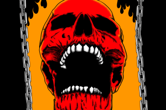 design illustration for band merchandise or album cover