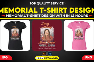 make custom memorial t shirt designs for your loved ones