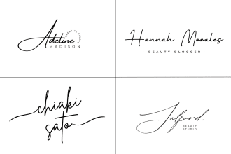 do a real handwritten logo or signature for your business or personal