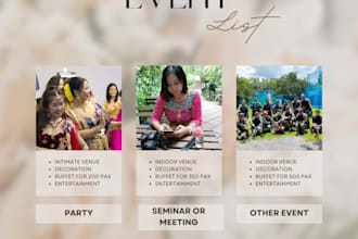be your event organizer