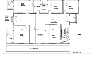 redraw 2d plan from image or sketch to digital form in revit and autocad
