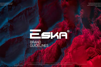 design a futuristic logo and brand style guide