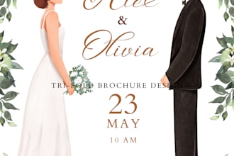 design an invitation card for your wedding, birthdays