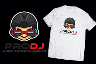 create an dj music logo design for your business in 12 hours
