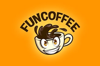 do elegant coffee shop logo design very fast with super color