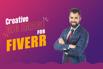 do professional fiverr gig image and gig thumbnail design