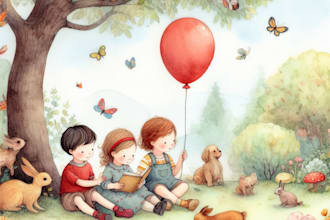 create a beatiful children book illustration