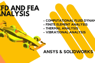 do 3d cad modeling, product design, fea, cfd using solidworks and ansys