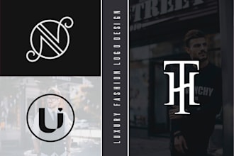 create luxury initial letter monogram, fashion, clothing logo design