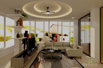 realistic 3d designs of residential interior designs