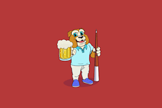 design excellent satisfying bulldogs bar logo