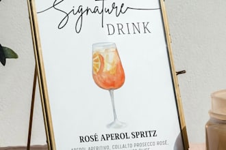design signature drink sign for your wedding cocktail