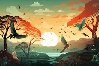 draw a background or a scene for you