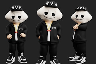 create 3d character model