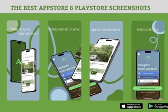 create unique appstore and playstore screenshots
