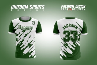 create polo tshirt design for both screen printing and sublimation