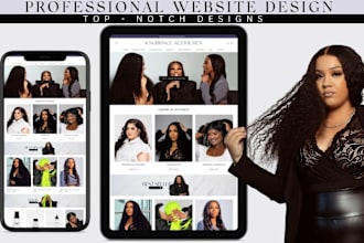 design hair extension website beauty store in 24hrs