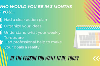 help you to create a plan for the next 3 months with adhd coaching