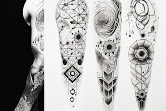 do tattoo design, custom tattoo design, tattoo sleeve