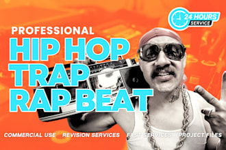 make hiphop, trap beat, rap beat, and trap with high quality