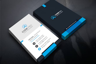 design a modern and minimalistic outstanding business card