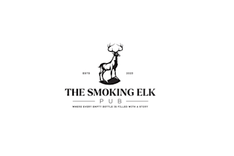 thinking whiskey bar meets hunting logo