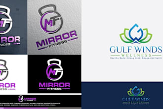 design trendy fitness , gym, health and sports logo design