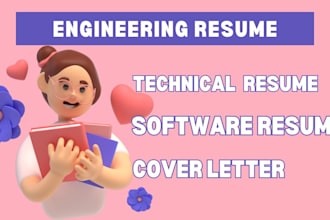 write engineering resume, tech resume, software engineer, and cover letter