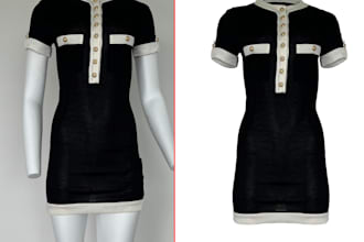 do ghost mannequin, neck joint perfectly