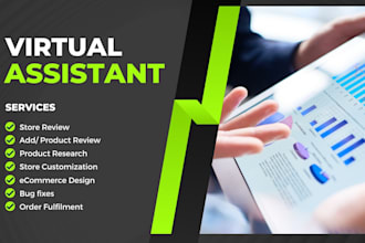 be your shopify virtual assistant, shopify store manager, shopify website