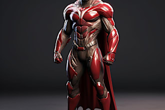 draw superhero character for you