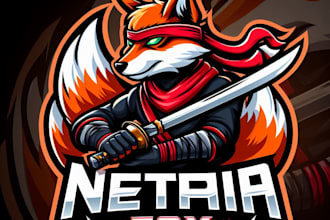 do make ninja fox esport mascot logo design