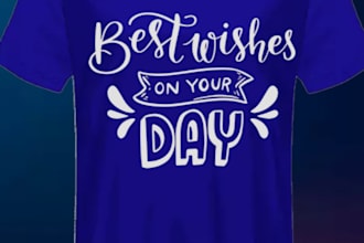 do typography, custom and vintage t shirt design