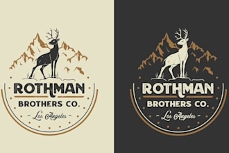 make a vintage clothes outdoor apparel logo