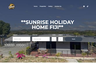 design a vacation rental website, direct booking website