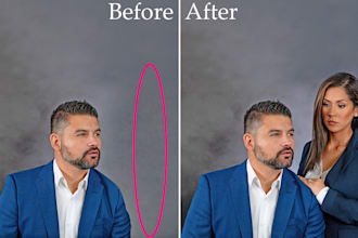 add, remove person or objects from photo and extend backdrop