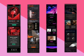 design and custom your professional klaviyo email template