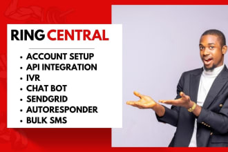 setup ringcentral, twilio, telynx, campaign, a2p 10dlc, IVR, integration