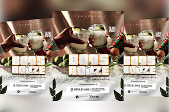 design an elegant concert, birthday, or party flyer