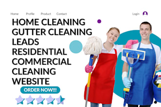 home cleaning leads pressure washing leads office carpet gutter cleaning website