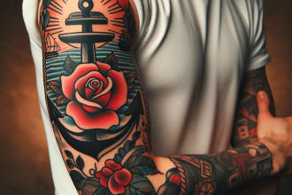 create any design in traditional tattoo or old school style