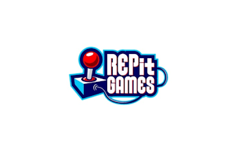 create a modern shining wonderful logo for repit games