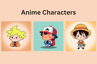 do cute characters flat illustrations