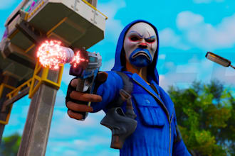 create gaming thumbnails like free fire valorant and fortnie